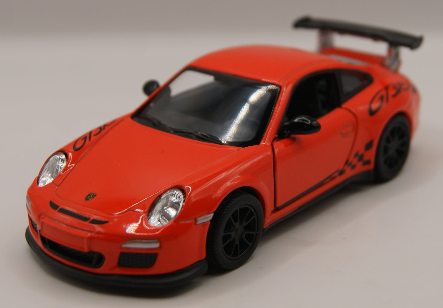Kinsmart Porsche 911 GT3 RS 997 rot 1:36 Diecast Modellauto neu mit Etikett
