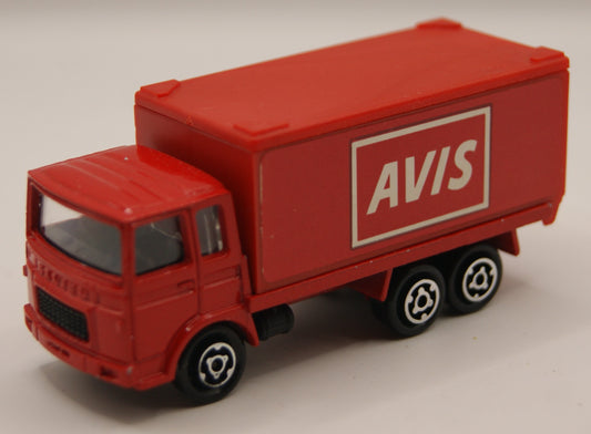Majorette 214 Saviem SM Container Truck AVIS Rot 1:100 Vintage Made in France