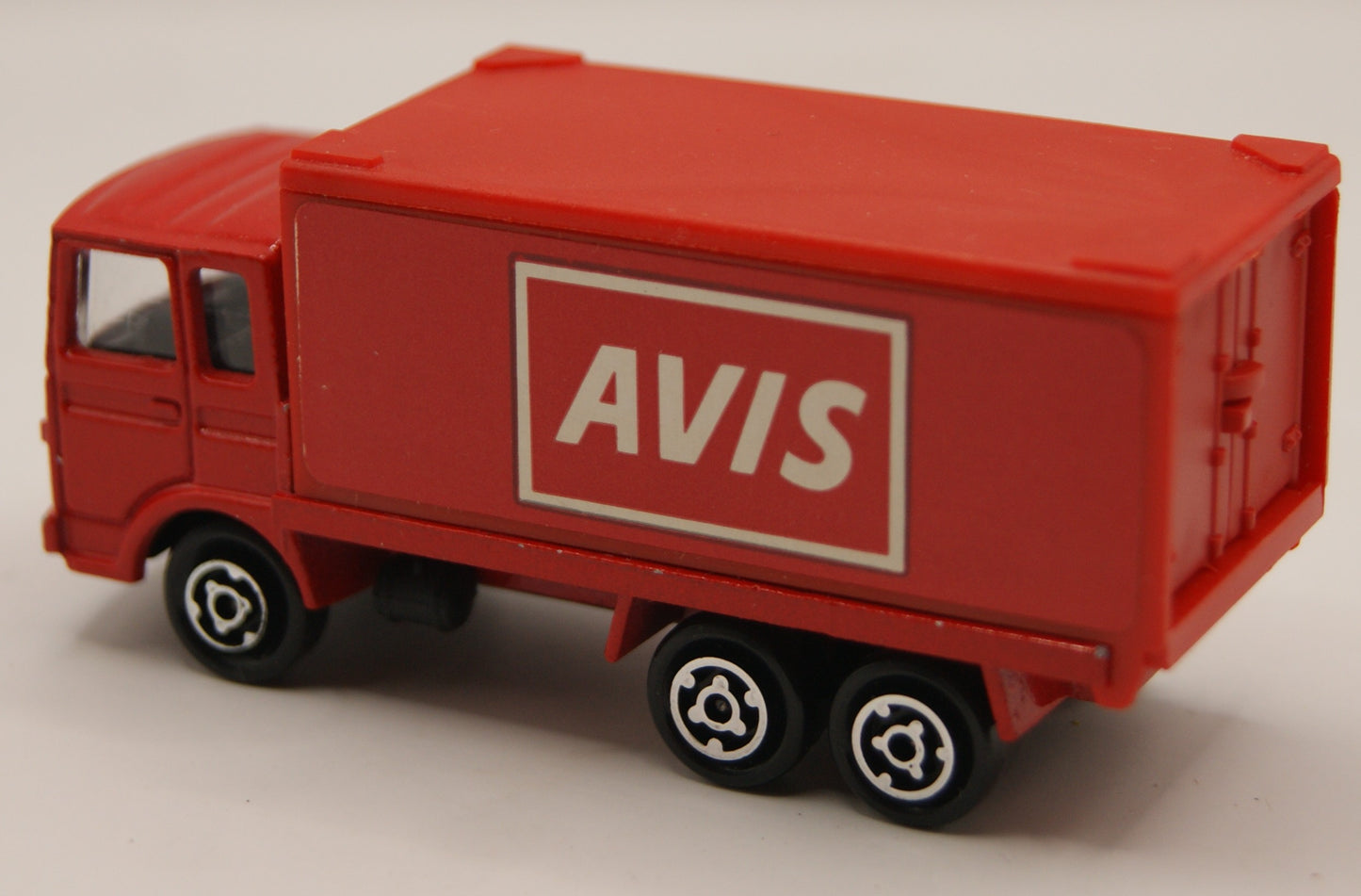 Majorette 214 Saviem SM Container Truck AVIS Rot 1:100 Vintage Made in France
