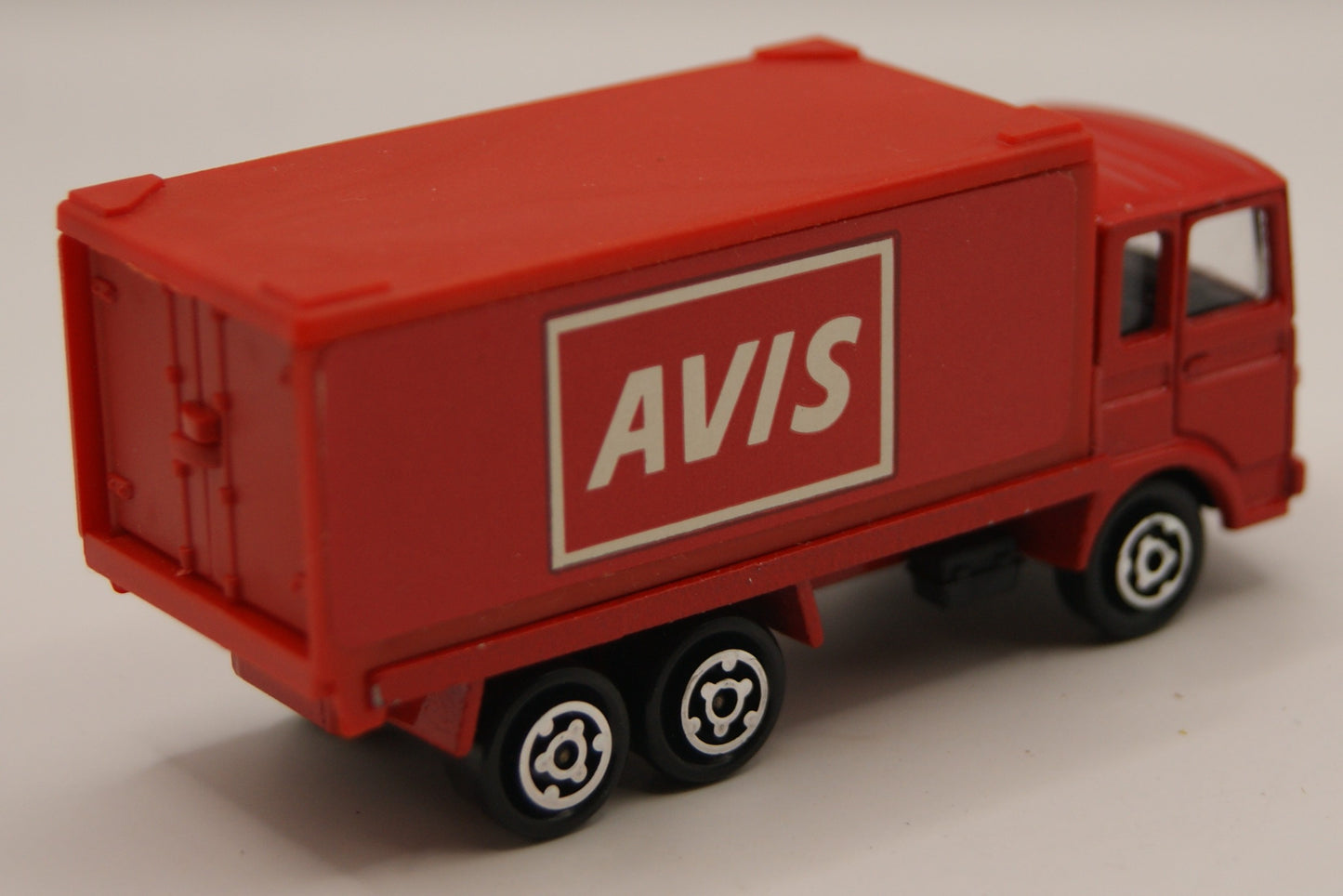 Majorette 214 Saviem SM Container Truck AVIS Rot 1:100 Vintage Made in France