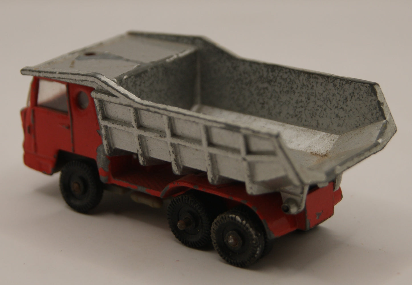 Majorette 205 Magirus Deutz Kipper Tipper Truck Rot Silber 1:100 Vintage France