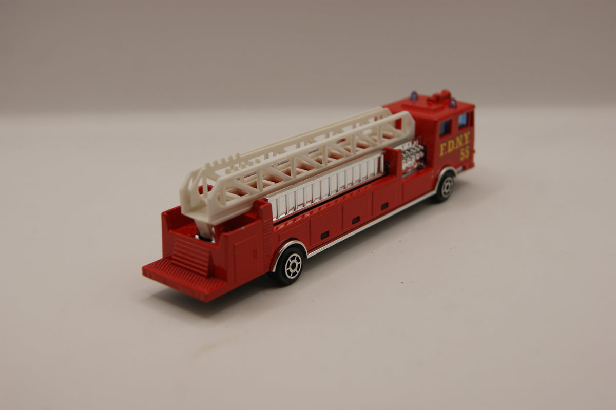 Majorette 612 FDNY 55 Hook & Ladder Feuerwehr Leiterwagen Vintage 1:87