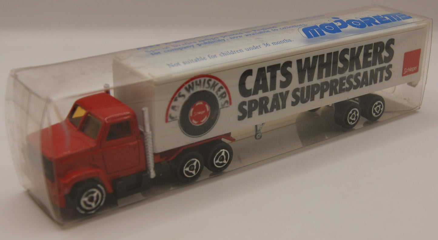 Majorette Vintage Sattelzug „Schlegel Cat’s Whiskers“ Werbetruck mit Originalbox