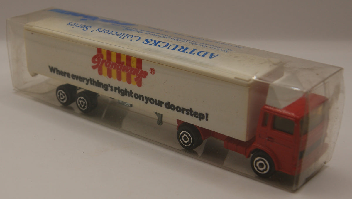 Majorette Vintage Sattelzug Grandways Made in France Werbetruck mit Originalbox