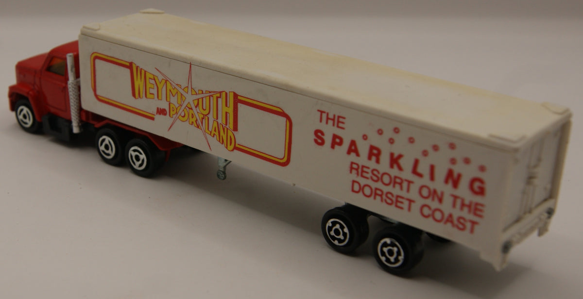 Majorette France Vintage Sattelzug Weymouth Portland Sparkling Resort Werbetruck