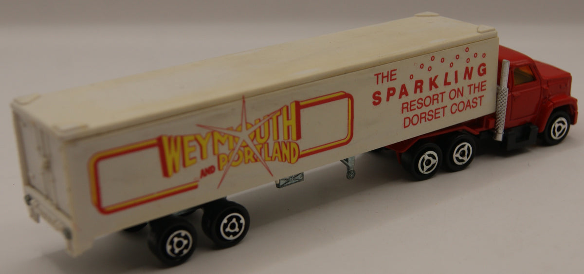 Majorette France Vintage Sattelzug Weymouth Portland Sparkling Resort Werbetruck