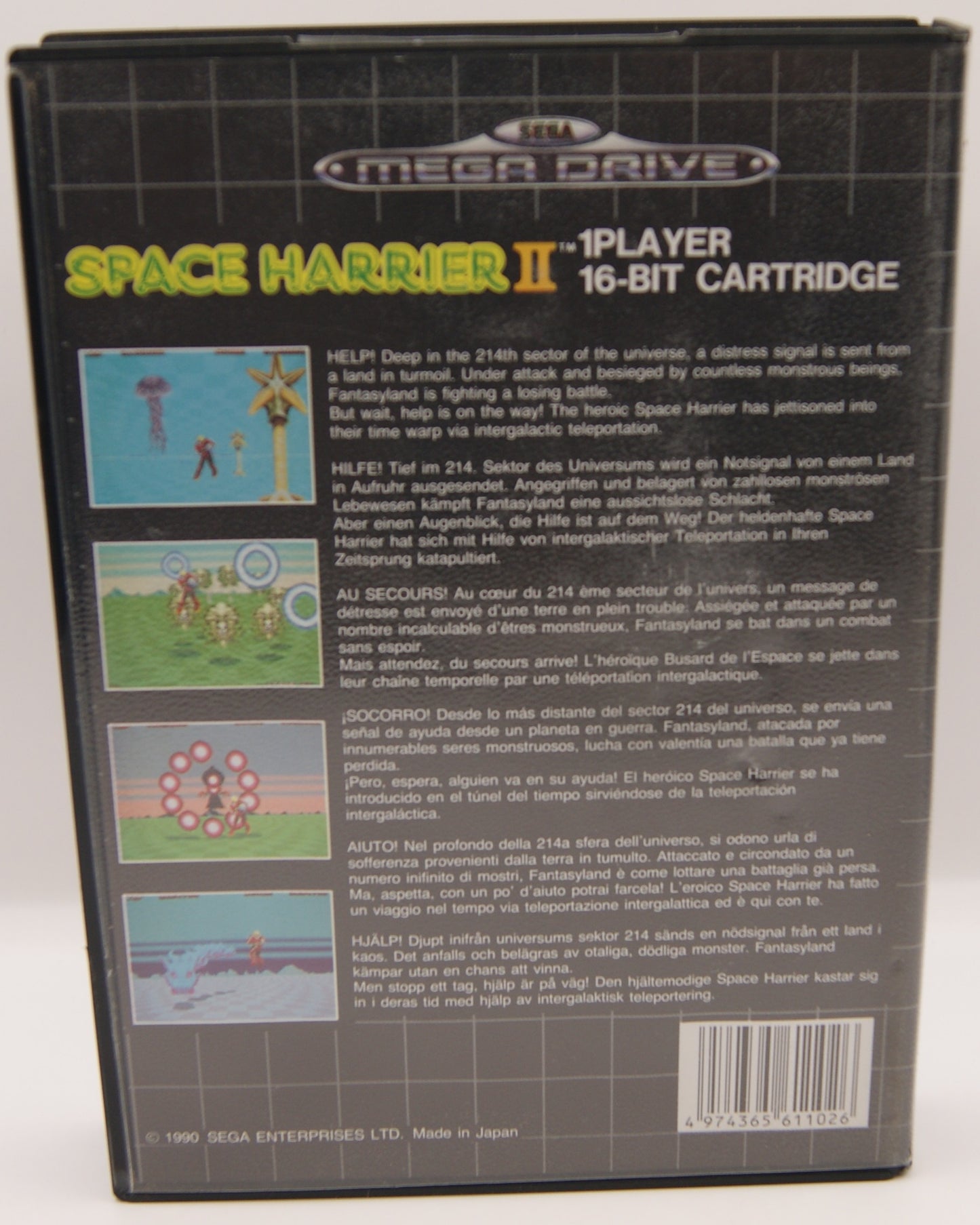 Space Harrier II SEGA Mega Drive PAL CIB komplett mit Anleitung OVP Retro 1990