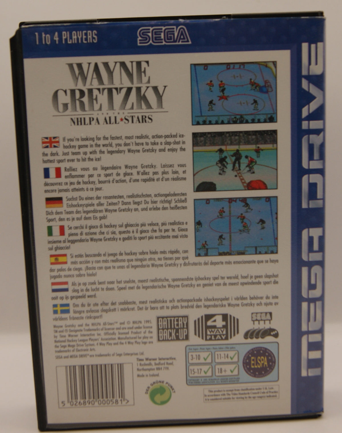 Wayne Gretzky and the NHLPA All-Stars SEGA Mega Drive PAL CIB komplett Anleitung