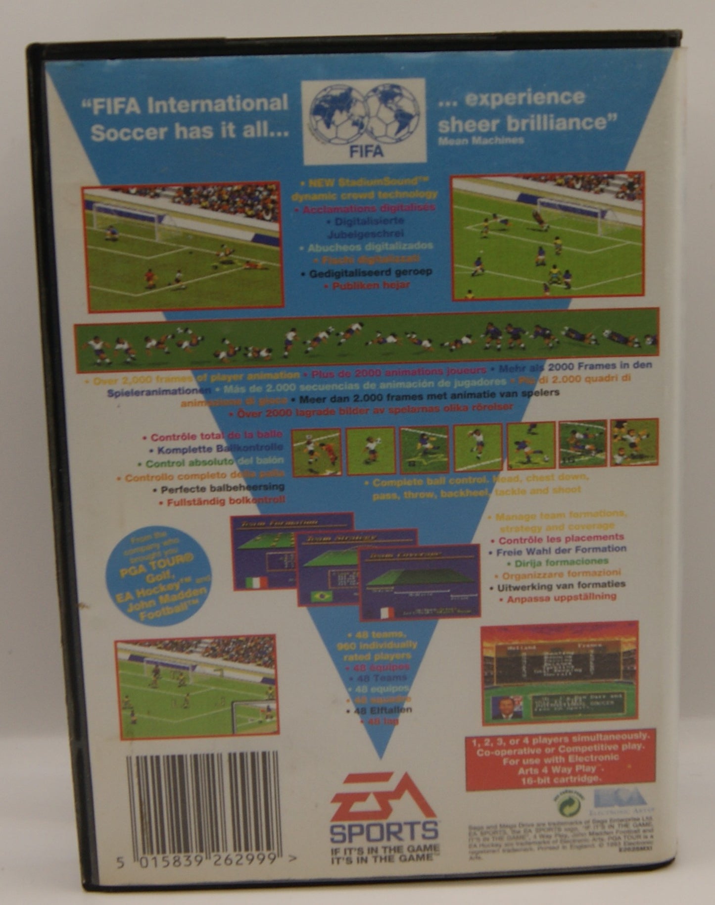 FIFA International Soccer SEGA Mega Drive PAL CIB komplett Box Anleitung EA Sports