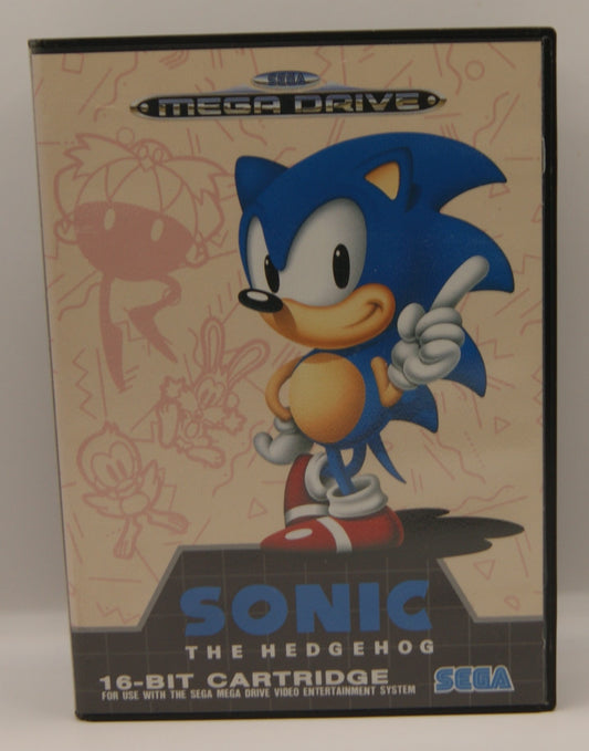 SEGA Mega Drive Sonic the Hedgehog PAL OVP Anleitung komplett CIB 1991 Klassiker