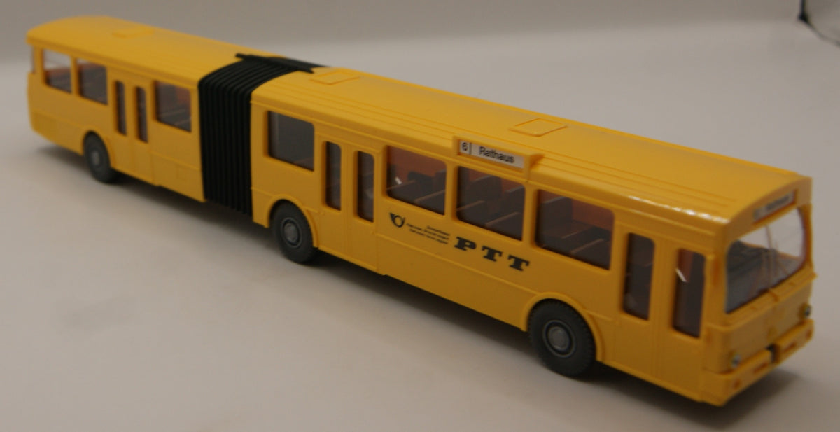Wiking 705 Mercedes-Benz O 305 G Gelenkbus PTT Schweiz gelb H0 1:87 OVP