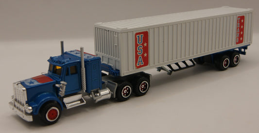 Majorette 603 Kenworth W900 USA Trans Container Truck Vintage 1:87 Made in France
