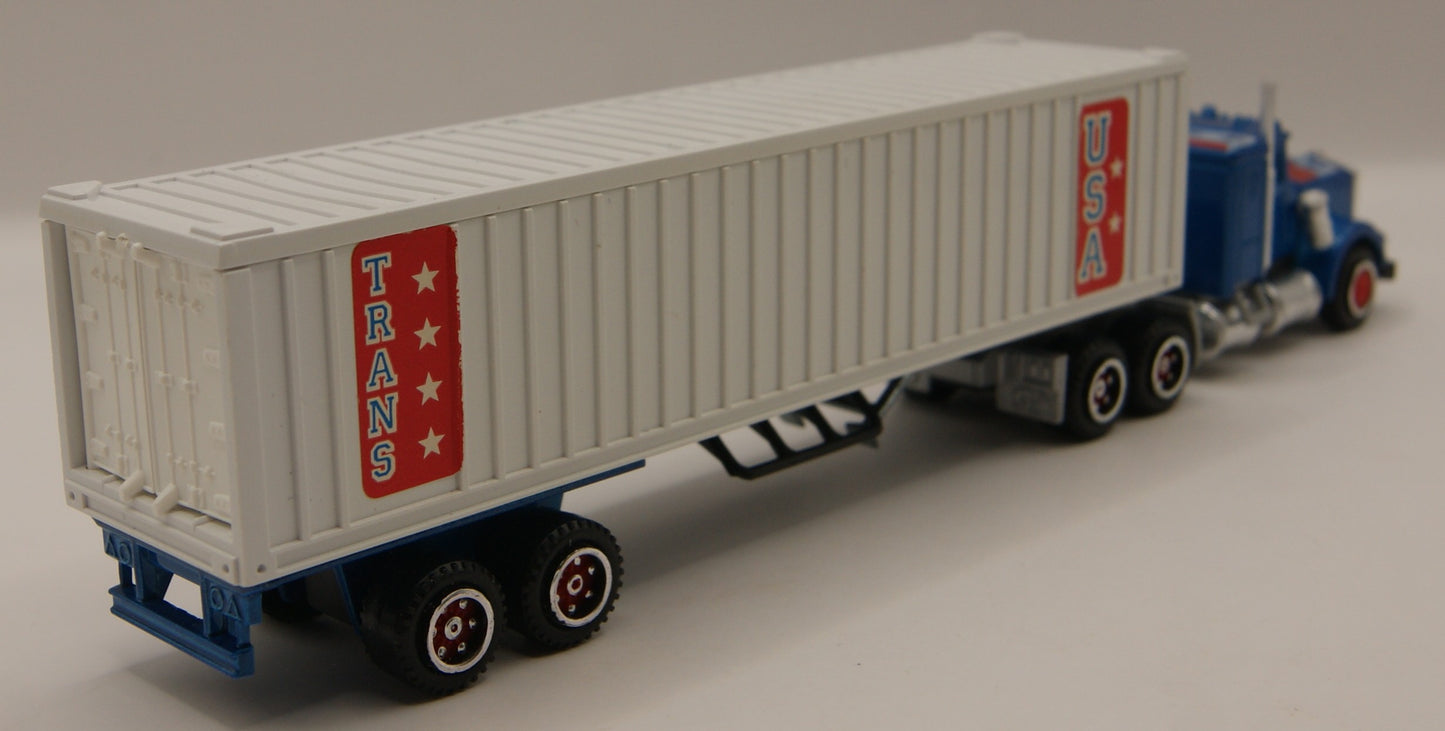 Majorette 603 Kenworth W900 USA Trans Container Truck Vintage 1:87 Made in France