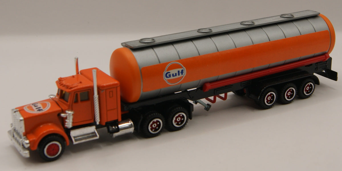 Majorette 606 Kenworth W900 Gulf Tanker Sattelzug Vintage 1:87 Made in France