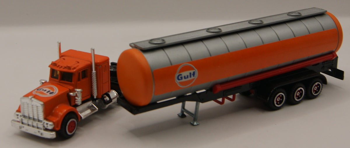 Majorette 606 Kenworth W900 Gulf Tanker Sattelzug Vintage 1:87 Made in France