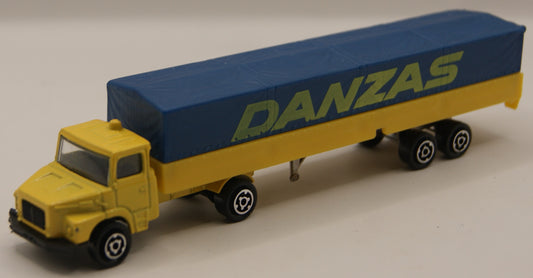 Majorette 367 Magirus Danzas Planen-Sattelzug 1:100 Vintage Made in France