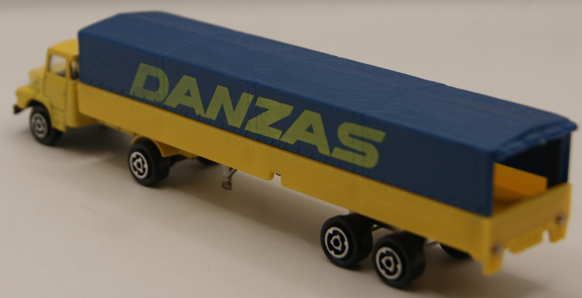 Majorette 367 Magirus Danzas Planen-Sattelzug 1:100 Vintage Made in France