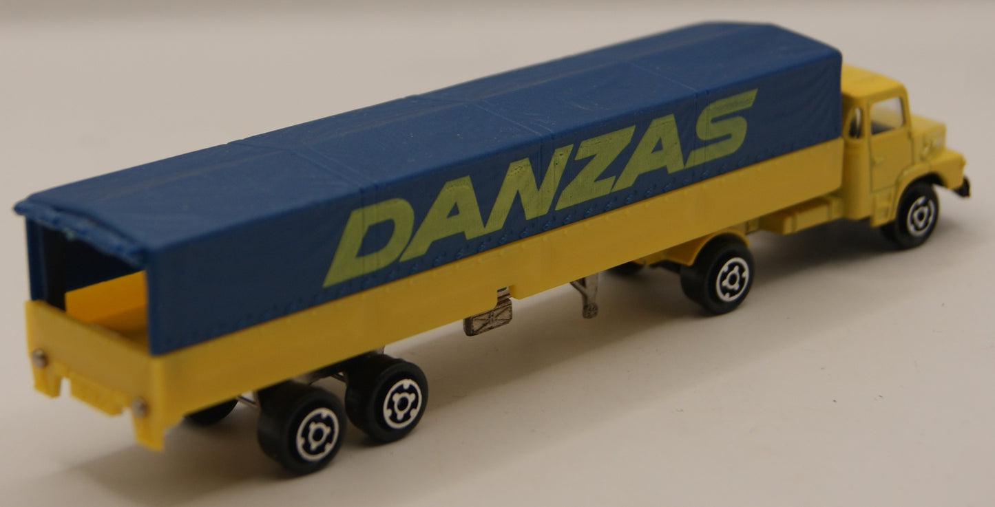 Majorette 367 Magirus Danzas Planen-Sattelzug 1:100 Vintage Made in France