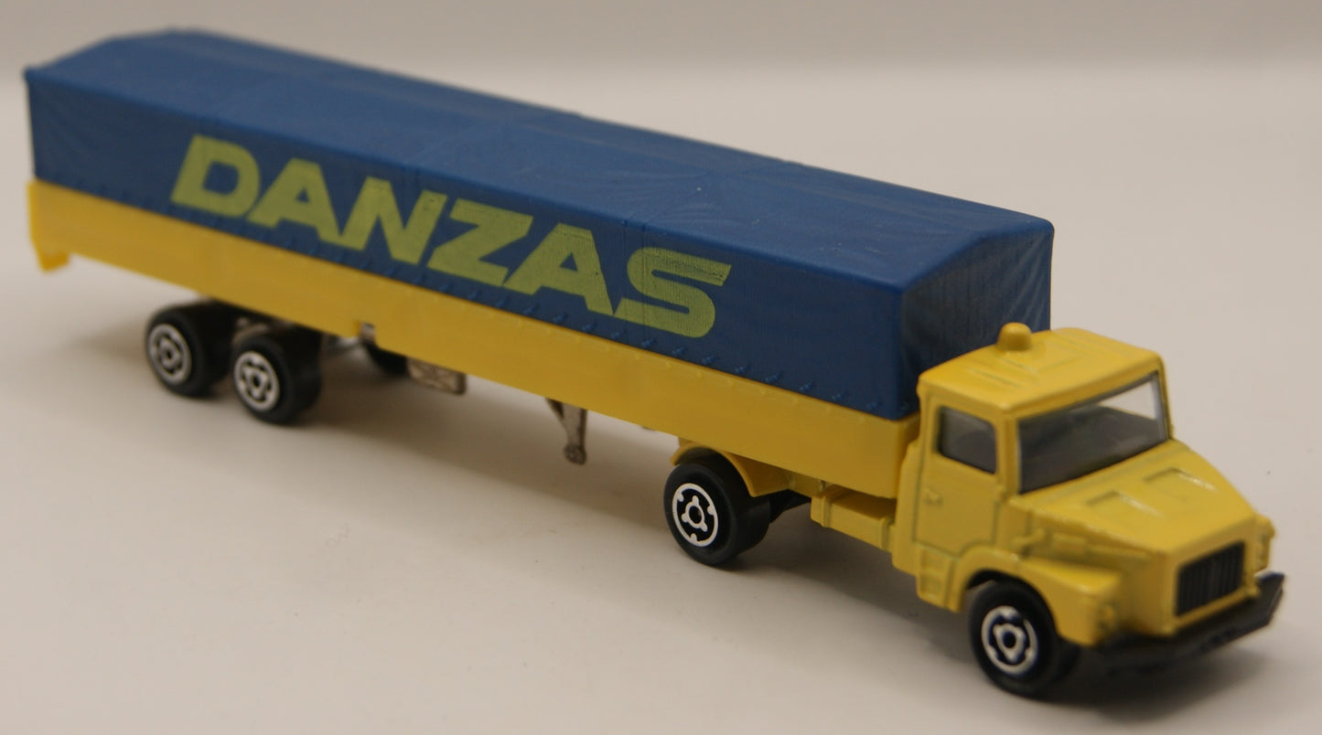 Majorette 367 Magirus Danzas Planen-Sattelzug 1:100 Vintage Made in France