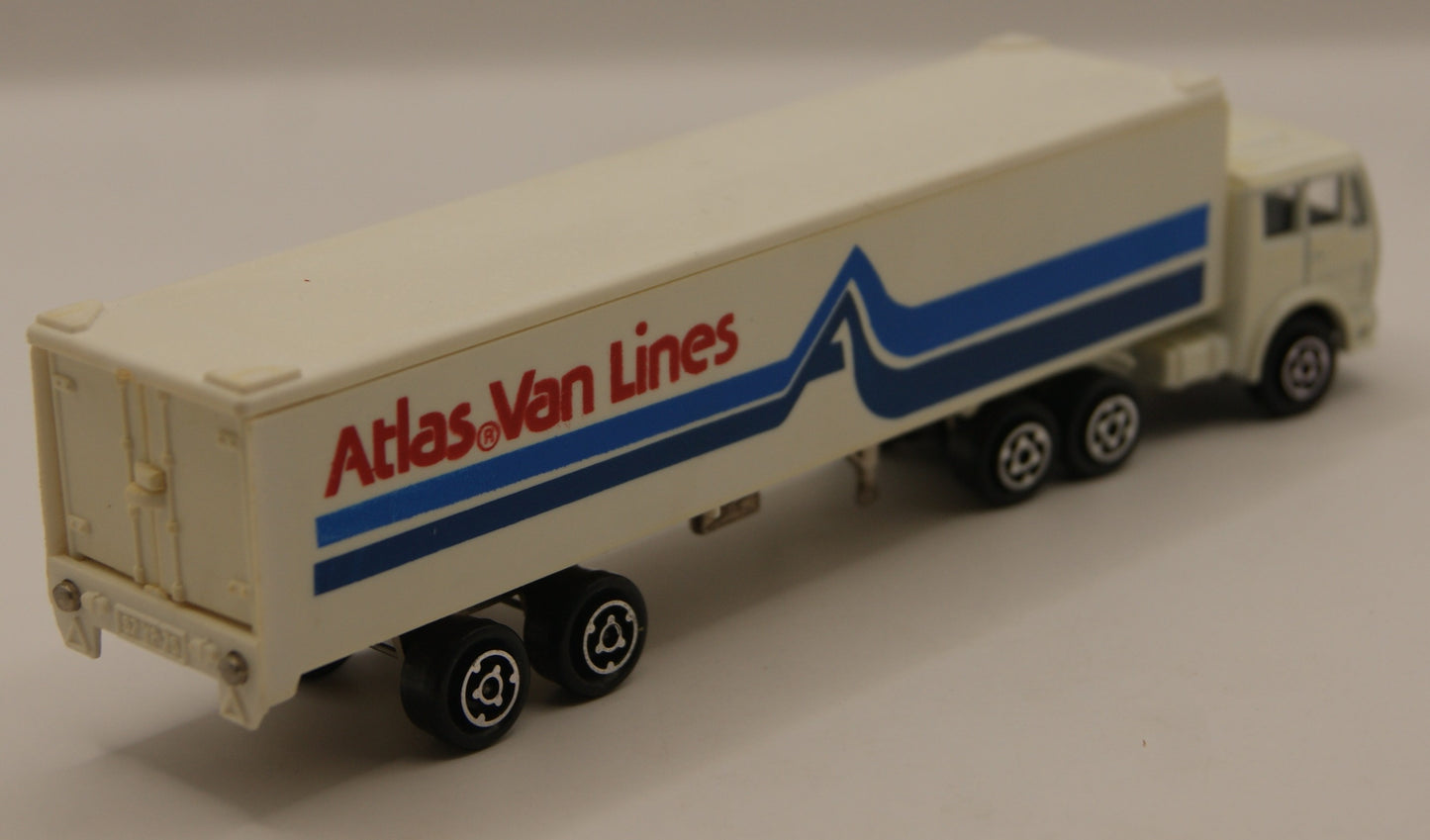 Majorette Vintage Mercedes Atlas Van Lines Sattelzug 1:100 Made in France