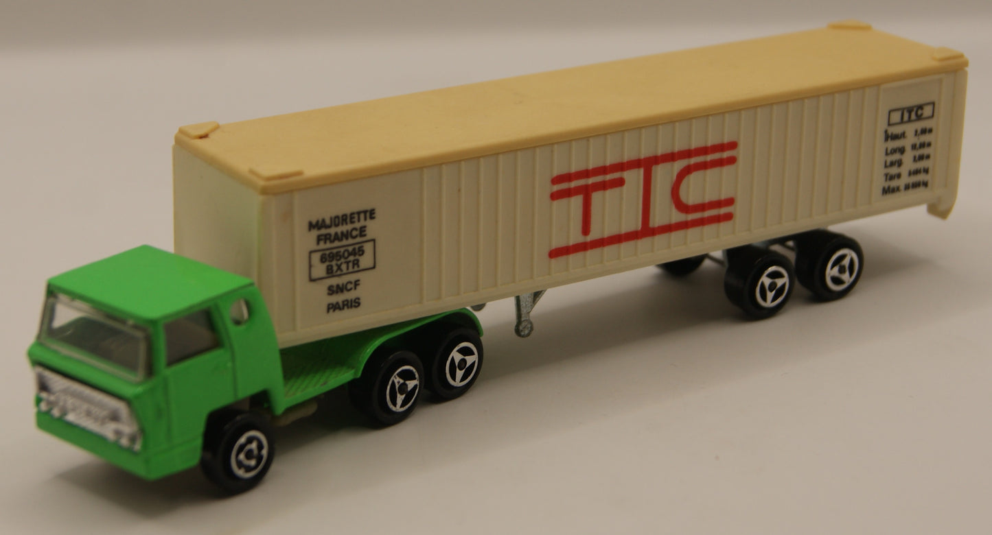 Majorette ITC SNCF Container Sattelzug 1:100 Made in France Vintage LKW