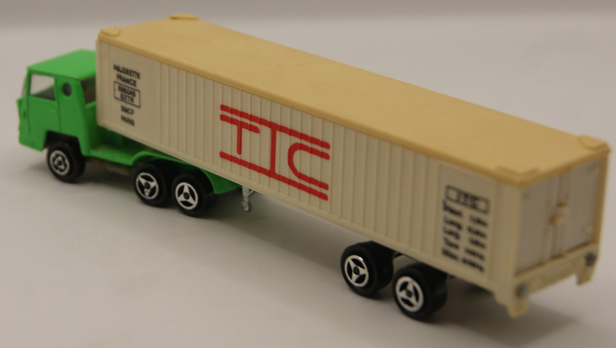 Majorette ITC SNCF Container Sattelzug 1:100 Made in France Vintage LKW