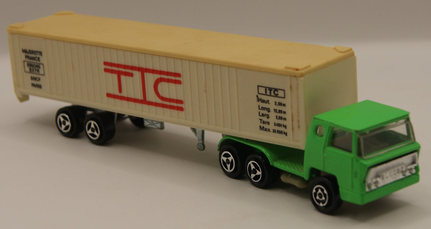 Majorette ITC SNCF Container Sattelzug 1:100 Made in France Vintage LKW