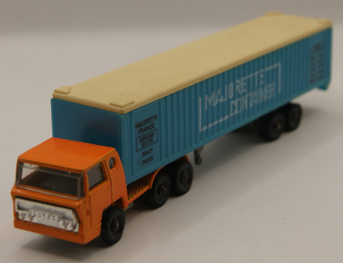 Majorette Container Sattelzug SNCF Paris 1:100 Made in France Vintage LKW