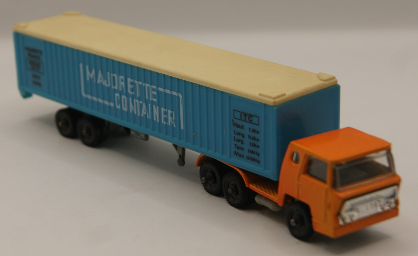 Majorette Container Sattelzug SNCF Paris 1:100 Made in France Vintage LKW