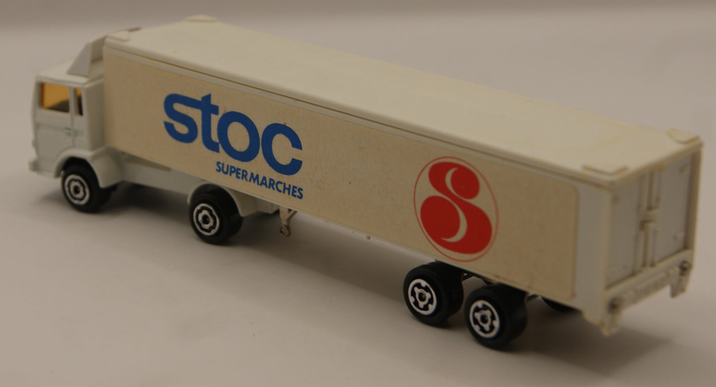 Majorette STOC Supermarchés Sattelzug 1:100 Made in France Vintage LKW France