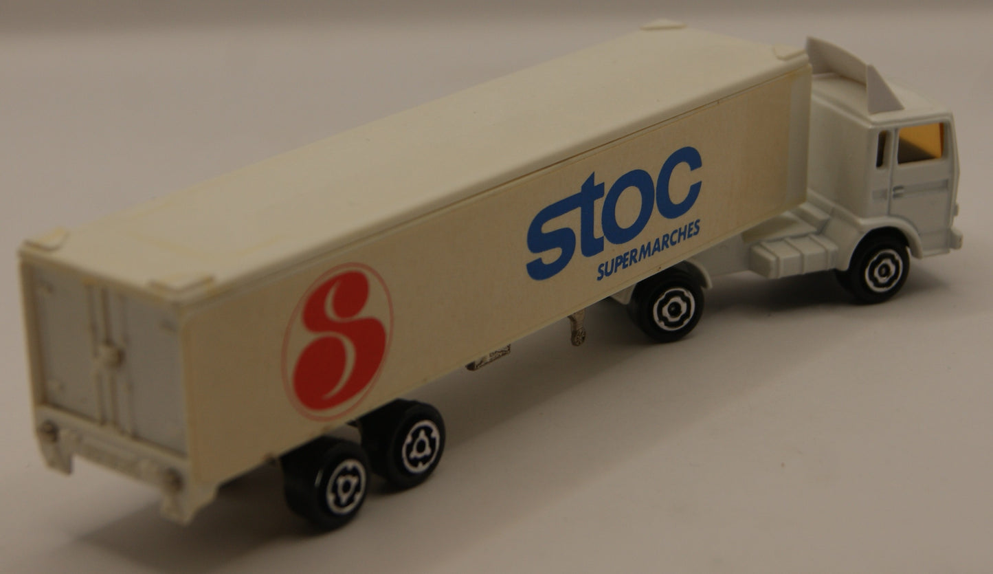 Majorette STOC Supermarchés Sattelzug 1:100 Made in France Vintage LKW France