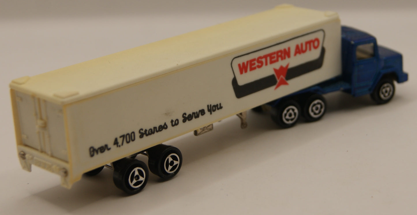 Majorette Western Auto Sattelzug Hauber 1:100 Made in France Vintage Promo LKW