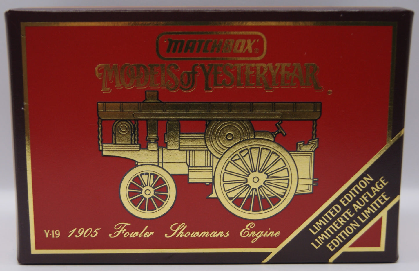 Matchbox Models of Yesteryear Y-19 1905 Fowler Showman’s Engine Limited Edition OVP