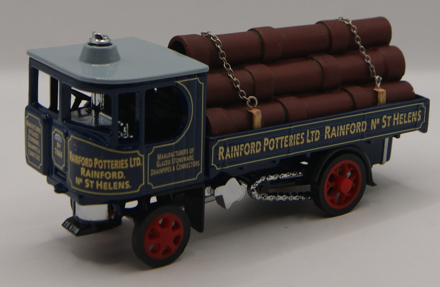 Matchbox Collectibles YAS09-M 1929 Garrett Steam Wagon Rainford Potteries Age of Steam II OVP COA  Beschreibung