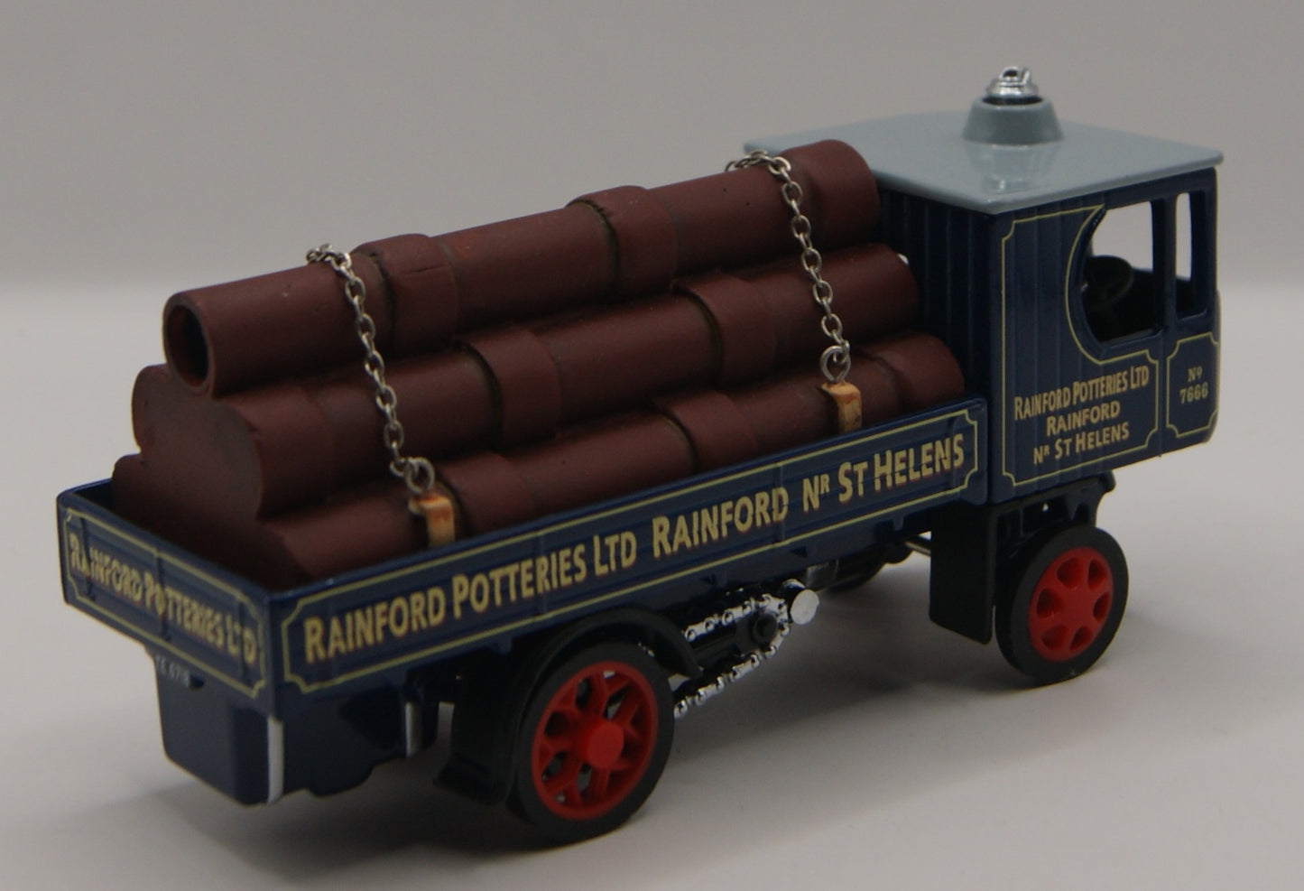 Matchbox Collectibles YAS09-M 1929 Garrett Steam Wagon Rainford Potteries Age of Steam II OVP COA  Beschreibung