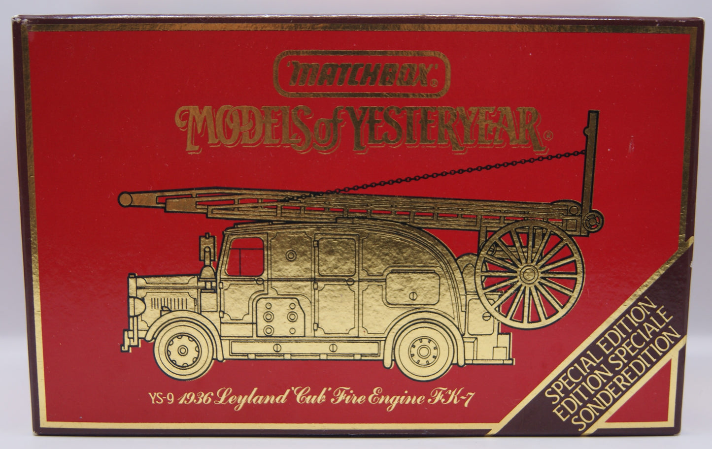 Matchbox Models of Yesteryear YS-9 1936 Leyland Cub Fire Engine FK-7 Special Edition OVP