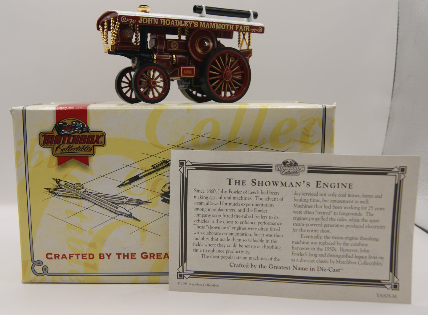 Matchbox Collectibles YAS05-M 1905 Fowler B6 Showman’s Engine John Hoadley’s Mammoth Fair OVP
