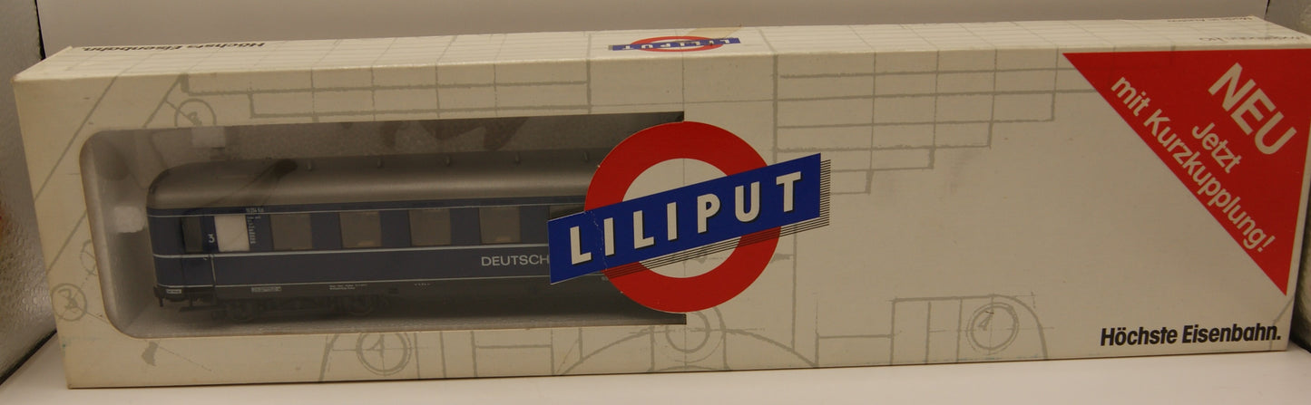 Liliput 833 05 1 DB Schürzenwagen C4üe 3. Klasse blau – H0 1:87 – mit OVP