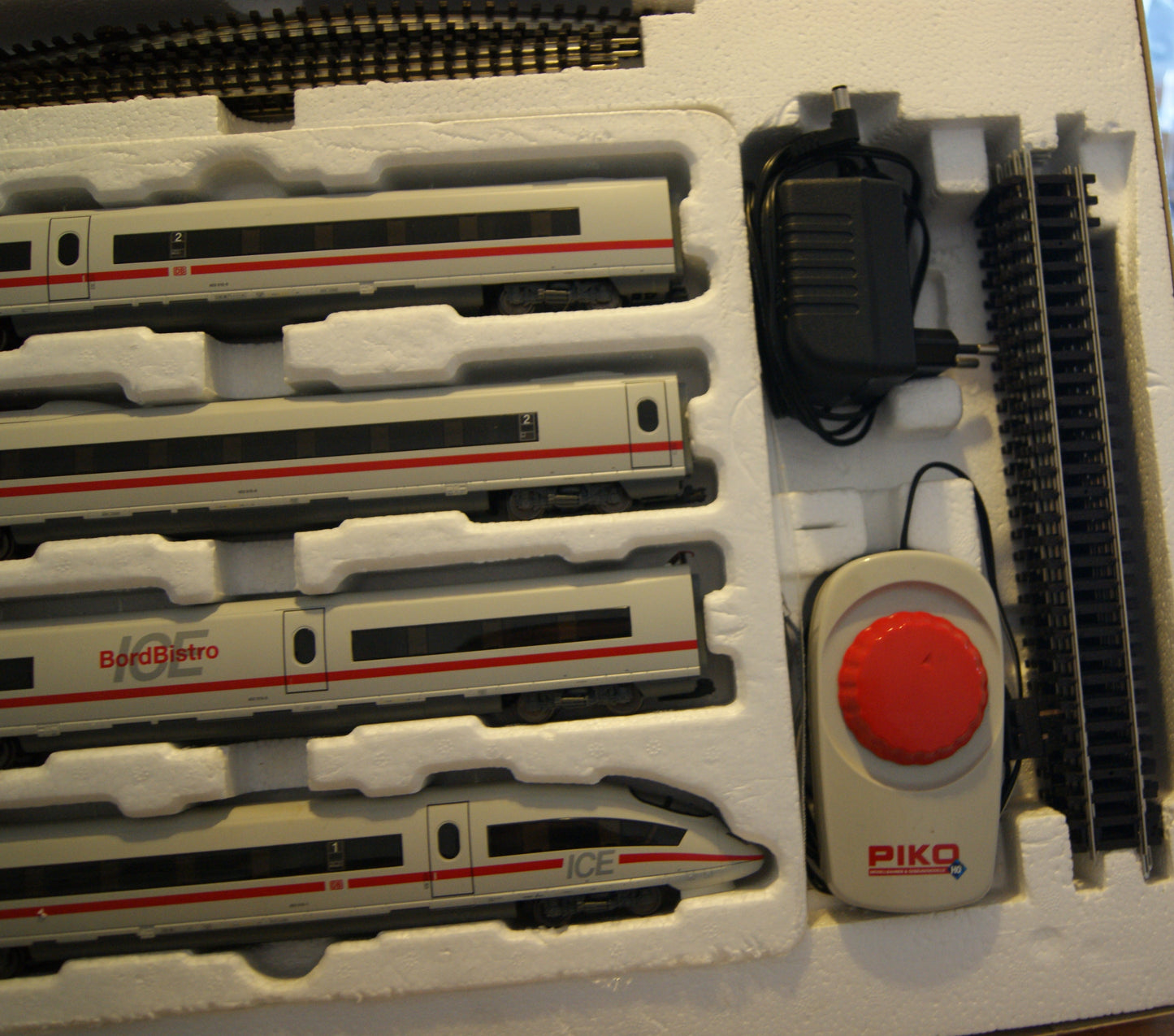 PIKO 57194 H0 Start-Set ICE 3 DB 4-teilig komplett geprüft A-Gleis Trafo OVP
