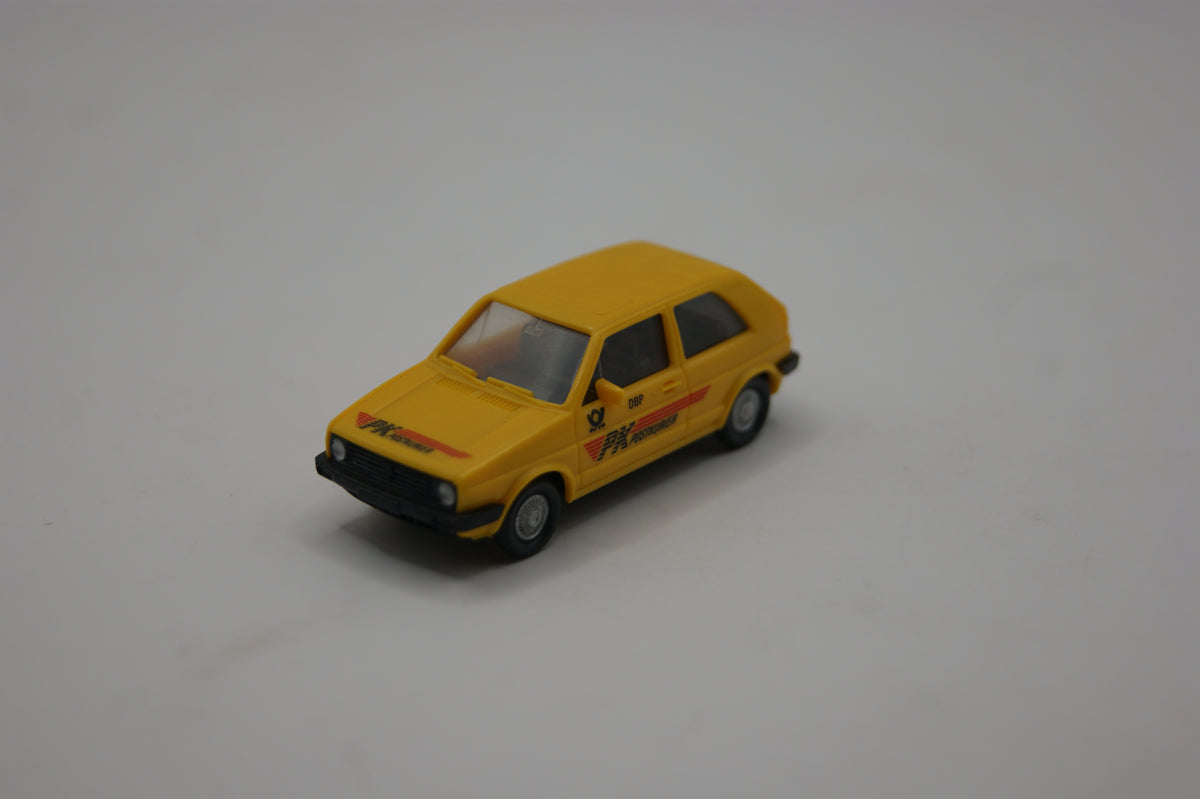 Wiking VW Golf II DBP Postkurier Deutsche Bundespost gelb H0 1:87