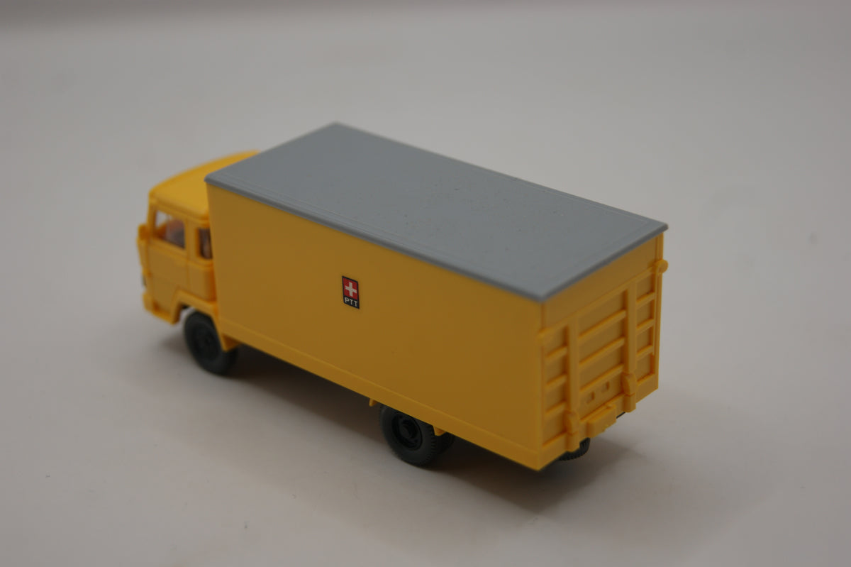 Wiking Magirus Deutz Koffer-LKW Schweizer Post PTT gelb H0 1:87
