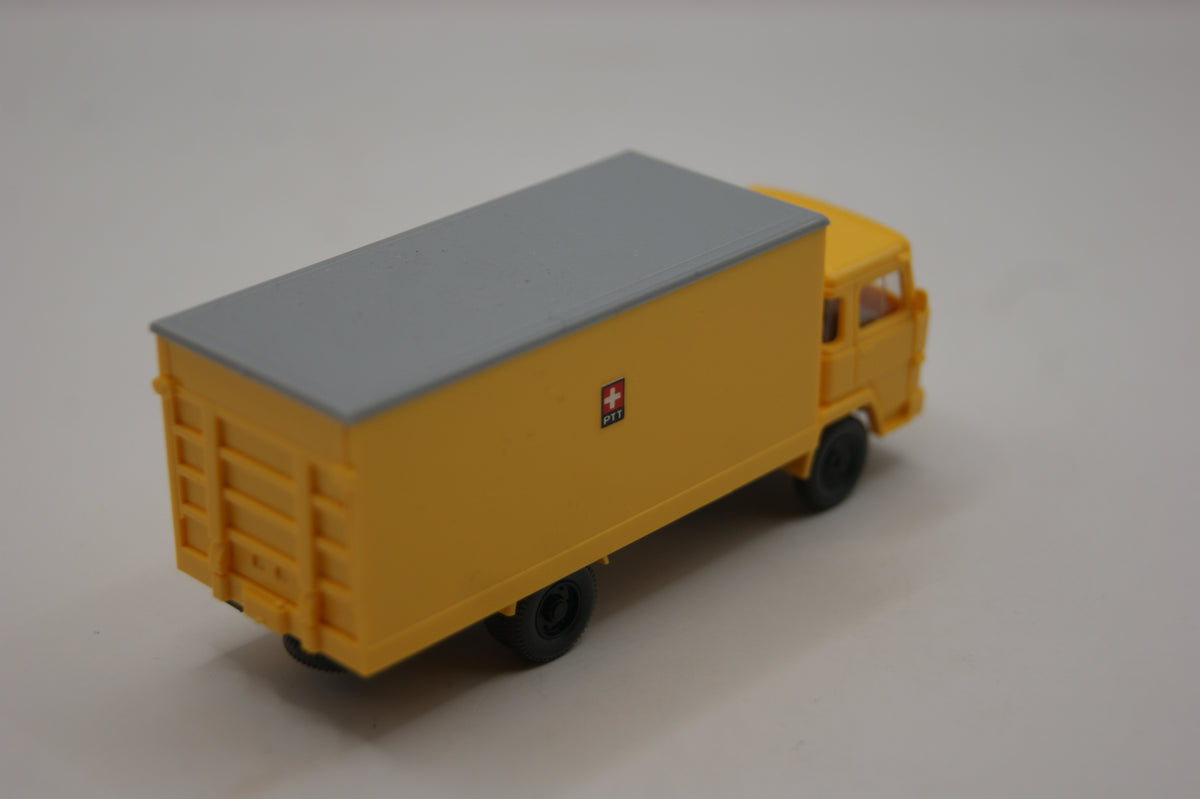 Wiking Magirus Deutz Koffer-LKW Schweizer Post PTT gelb H0 1:87