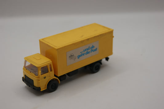 Wiking 55201 Mercedes-Benz 814 Koffer-LKW Deutsche Bundespost „…und ab geht die Post“ H0 1:87