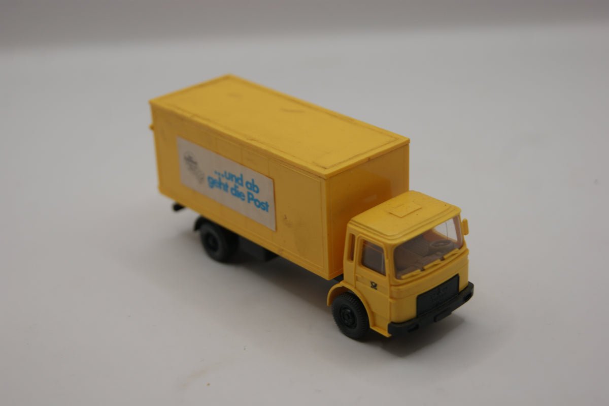 Wiking 55201 Mercedes-Benz 814 Koffer-LKW Deutsche Bundespost „…und ab geht die Post“ H0 1:87