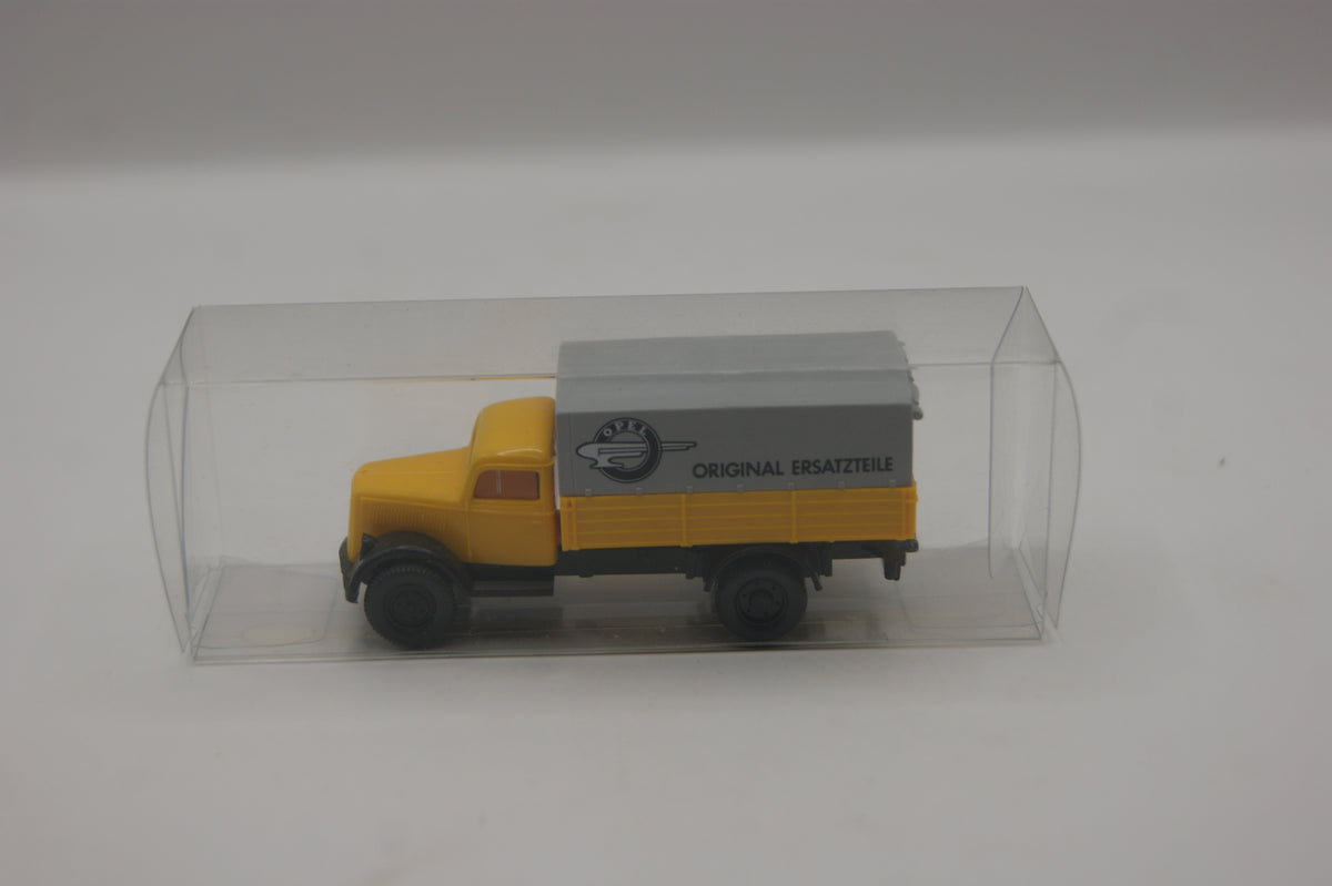 Wiking 84001 Opel Blitz Pritschen-LKW „Original Ersatzteile“ gelb/grau H0 1:87 mit OVP