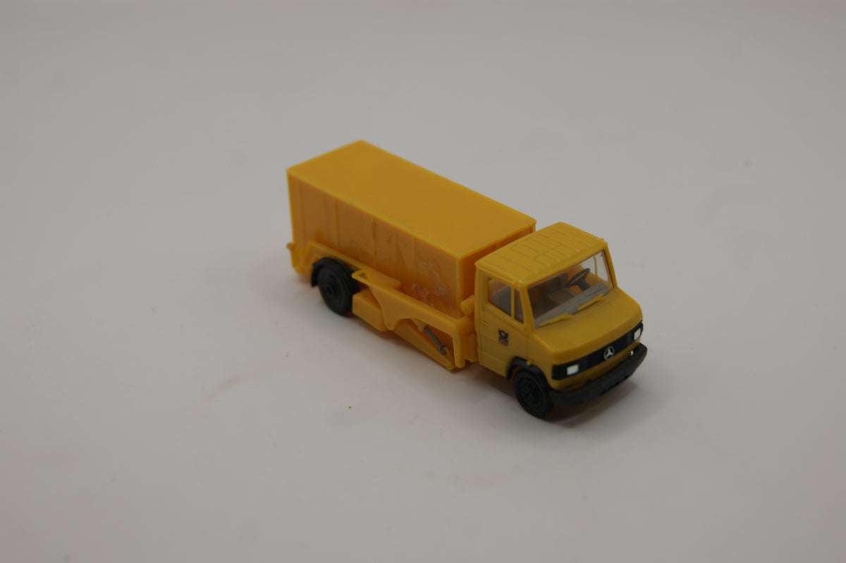 Herpa 041201 Mercedes-Benz T2 Niederflurhubwagen DBP „Schreib mal wieder“ H0 1:87 mit Wechselcontainer