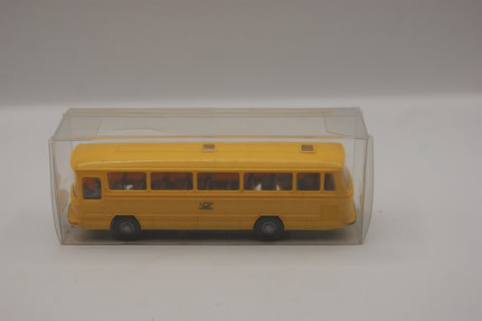Wiking 710 Mercedes-Benz O 302 Postbus Deutsche Bundespost gelb H0 1:87 mit Box