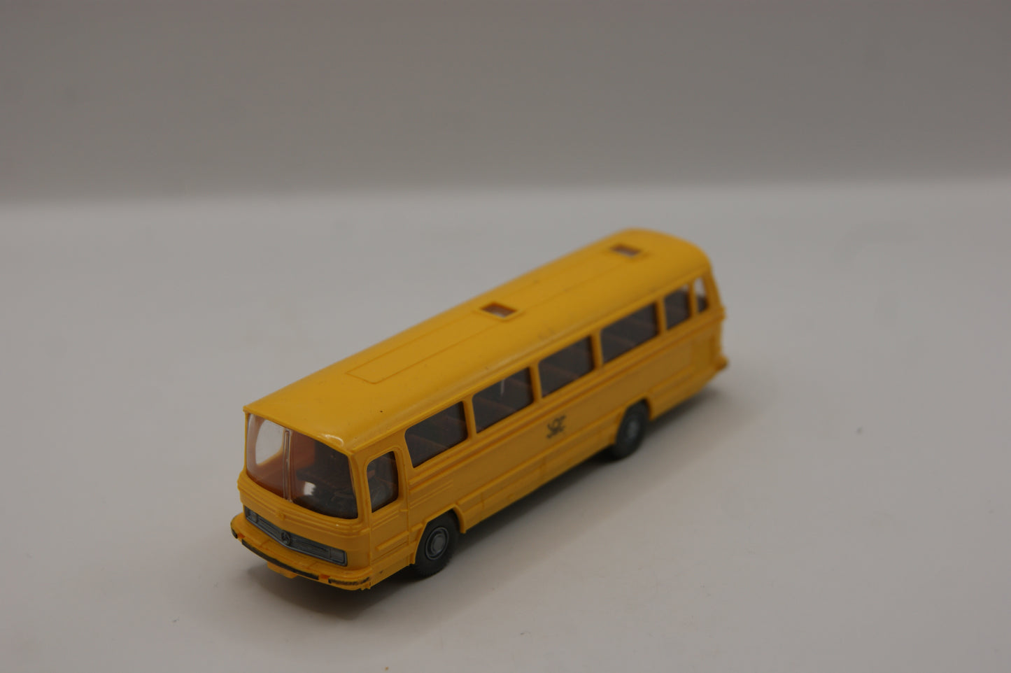 Wiking 710 Mercedes-Benz O 302 Postbus Deutsche Bundespost gelb H0 1:87 mit Box
