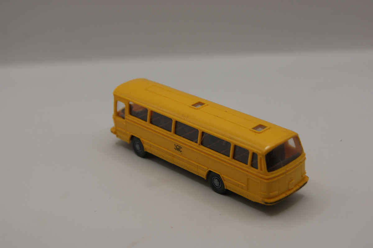 Wiking 710 Mercedes-Benz O 302 Postbus Deutsche Bundespost gelb H0 1:87 mit Box