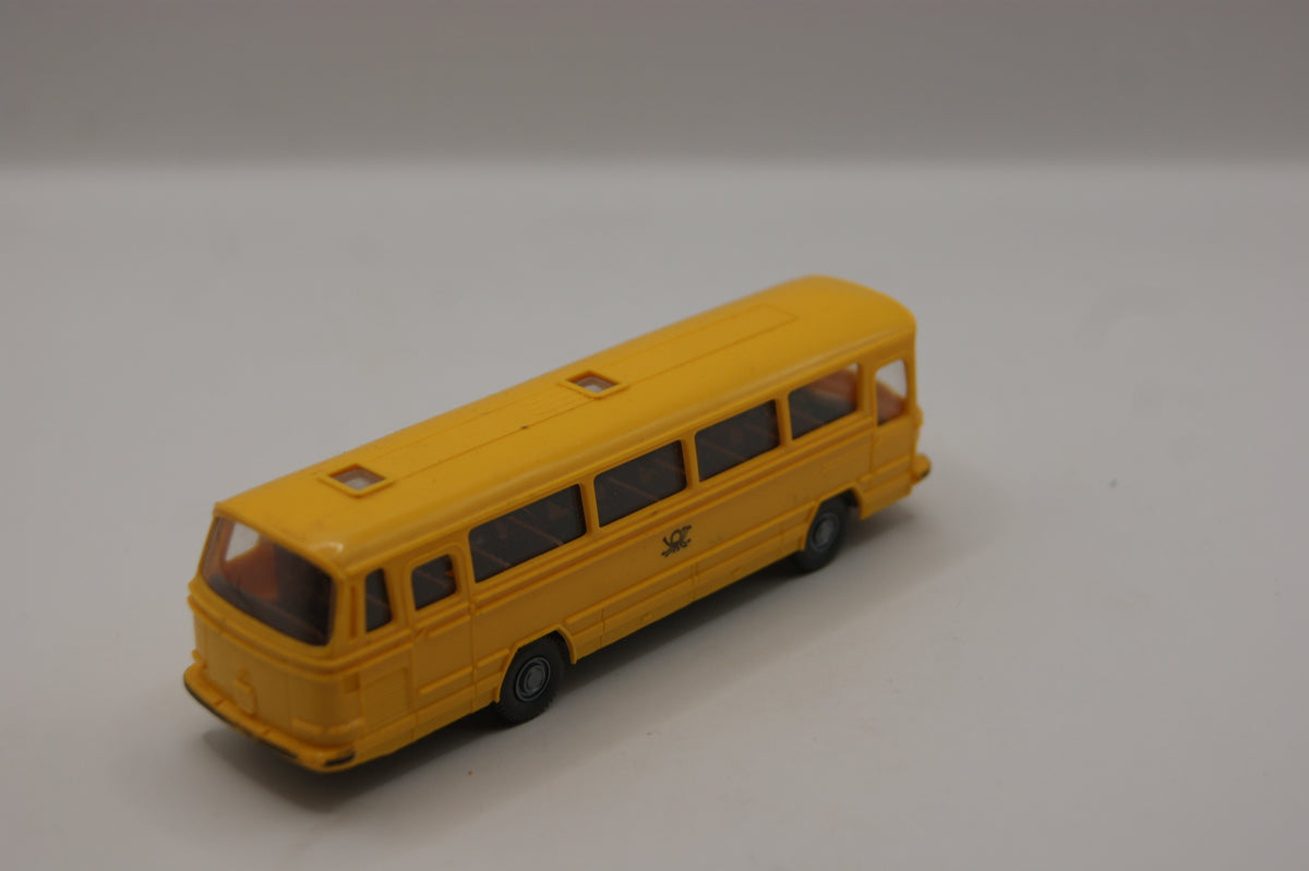 Wiking 710 Mercedes-Benz O 302 Postbus Deutsche Bundespost gelb H0 1:87 mit Box